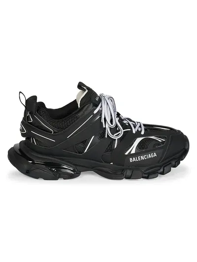 Balenciaga Track Sneakers Black In Black White