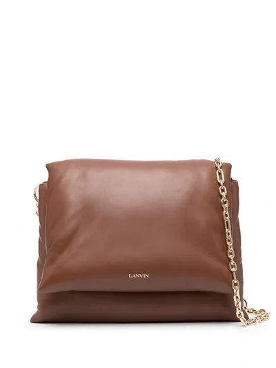 Lanvin Sugar Shoulder Bag In Brown