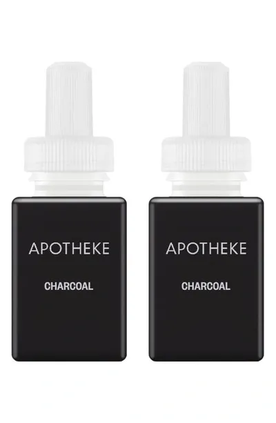 Pura X Apotheke 2-pack Diffuser Fragrance Refills In Charcoal