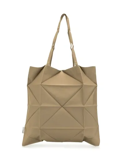 Issey Miyake Crown Quilted Tote Bag In Brown