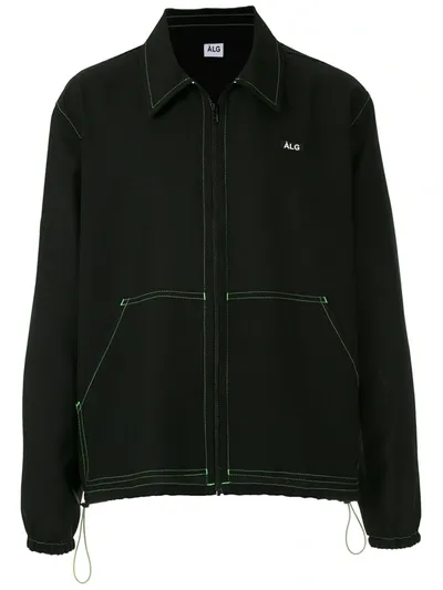 Àlg Tag Detail Oxford Jacket In Black