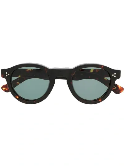 Lesca Gaston Round Frame Sunglasses