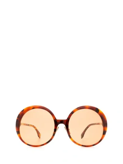 Fendi Eyewear Round Frame Sunglasses In Multi