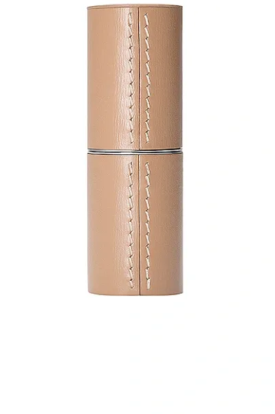 La Bouche Rouge Refillable Leather Case In Camel