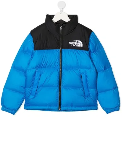 The North Face Kids' Colour Block Padded Jacket In Blue