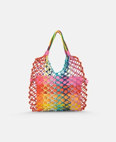 Stella Mccartney Kids Multicolour Multicolour Knotted Handbag In Multicolor