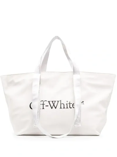 Off-white Small Commercial Tote Bag In White