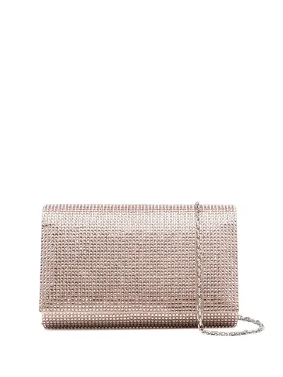 René Caovilla Sequinned Clutch Bag In Pink