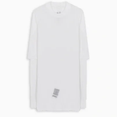 Drkshdw White Layered Long-line Knit T-shirt