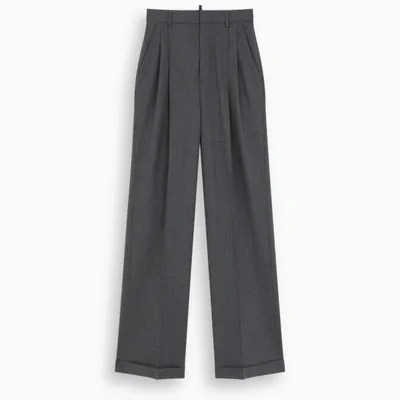 Dsquared2 Dark Grey High-waisted Trousers