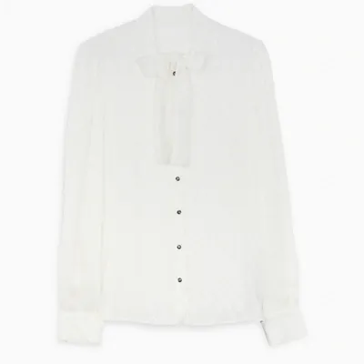 Dolce & Gabbana Dg Blouse With Bow In White