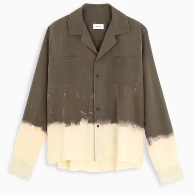 Rhude Colour Block Shirt In Green