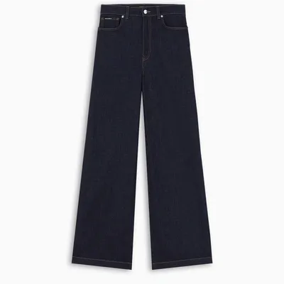 Dolce & Gabbana Wide-leg Jeans In Blue