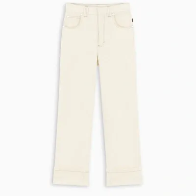 Chloé White Straight-fit Jeans