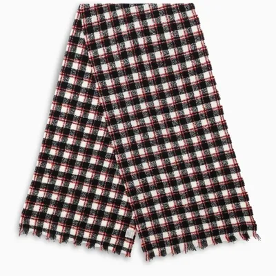 Destin Red/white/black Check Scarf