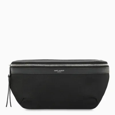 Saint Laurent Black Canvas Classic Belt Bag