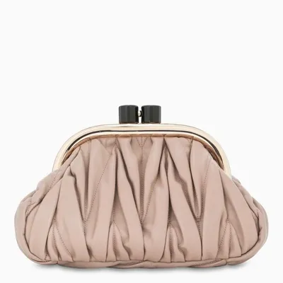 Miu Miu Beige Miu Belle Matelassé Nappa Small Bag