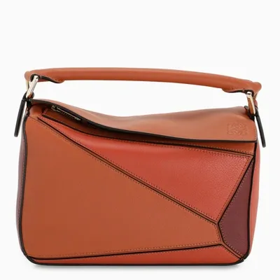 Loewe Orange Multitone Small Puzzle Bag