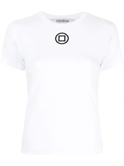 Kimhēkim Circle Print T-shirt In White