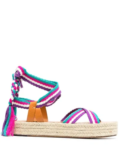 Isabel Marant Erol Wraparound Sandals In Multi