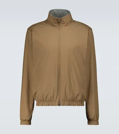 Loro Piana Windmate Bomber Jacket In Beige