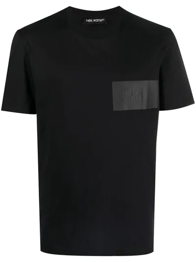 Neil Barrett Patch -detail Short-sleeve T-shirt In Black