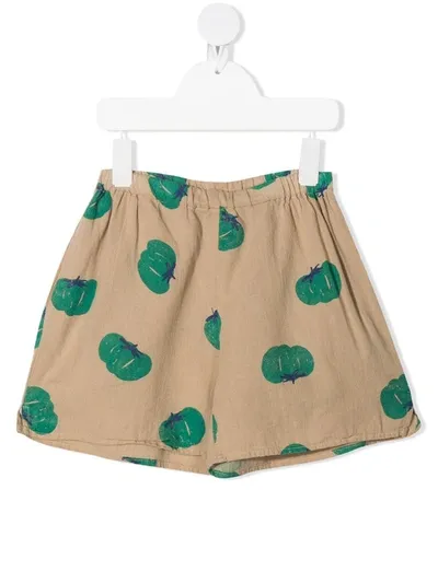 Bobo Choses Kids' Pepper Print Shorts In Brown