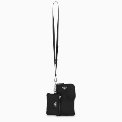 Prada Black Nylon Cell Phone Holder