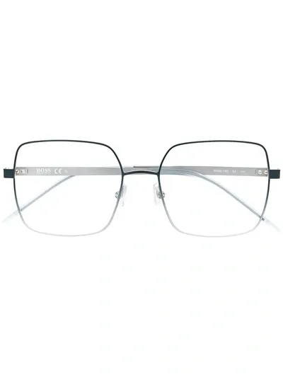 Hugo Boss Oversized-frame Glasses In Blau