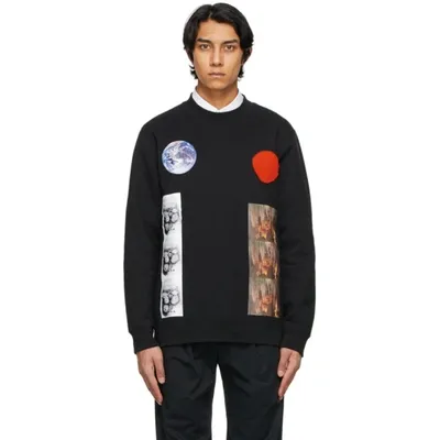 Raf Simons Black Sterling Ruby Edition Patches Sweatshirt