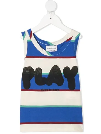 Bobo Choses Kids' Play Striped Vest In Neutrals