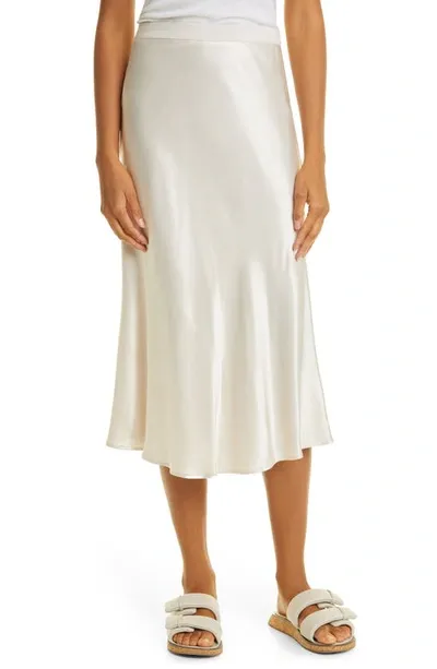 Rails Berlin Satin Midi Skirt In Ivory