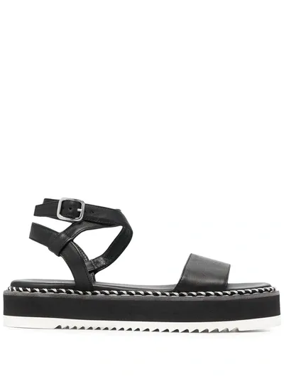 Agl Attilio Giusti Leombruni Myrte Flatform Sandal In Black