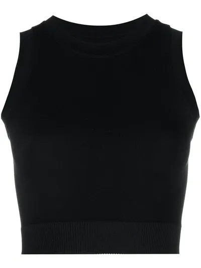 Vaara Lucy Seamless Crop Top In Black