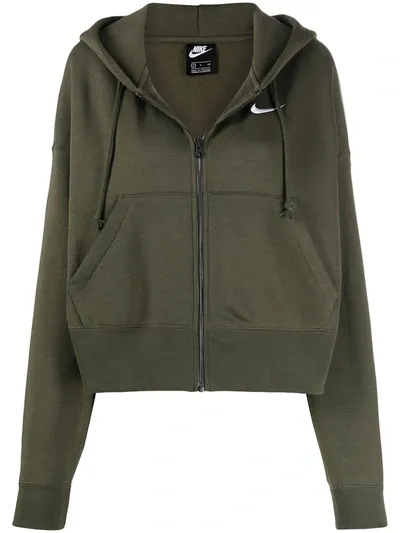 Nike Swoosh Zip-up Hoodie In Green