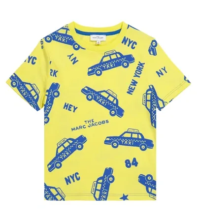 The Marc Jacobs Kids' Printed Cotton Jersey T-shirt In Yellow