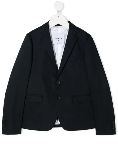 Dondup Kids' Notch Lapel Blazer In Blue