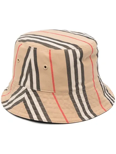 Burberry Vintage Check Bucket Hat In Neutrals