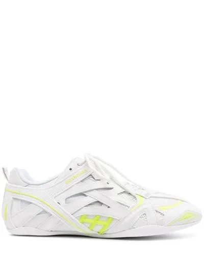 Balenciaga Closed Sneakers In White Synthetic Fibers