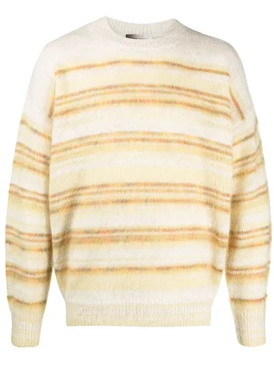 Isabel Marant Striped Oversized Jumper In Yellow