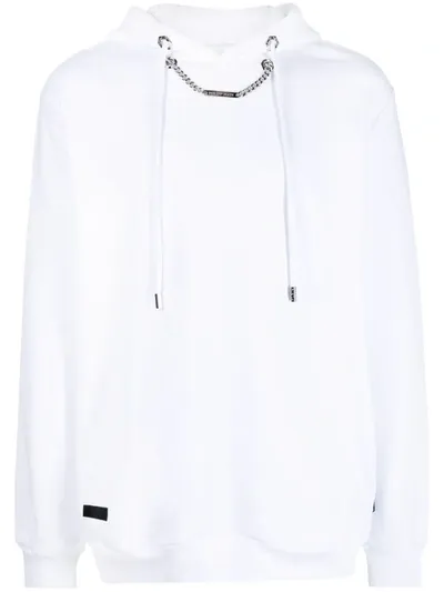 Philipp Plein Chain-link Hoodie In White