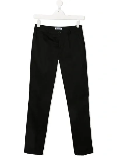 Dondup Teen Slim-fit Chinos In Black