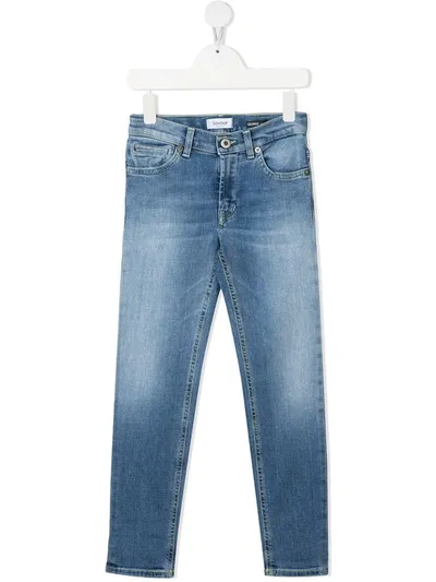 Dondup Kids' Straight Leg Jeans In Blue