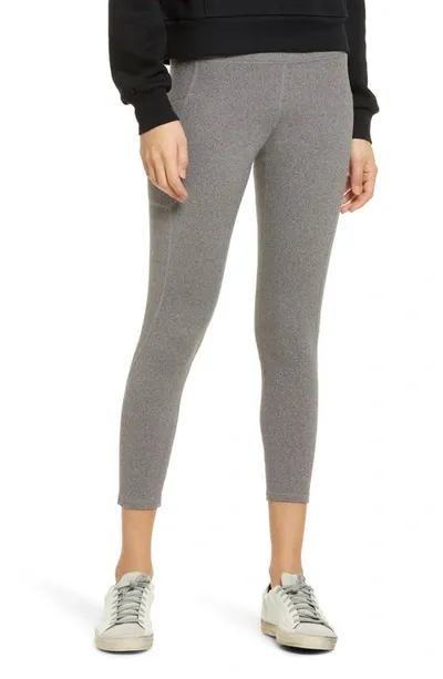 Hue Active Pep Talking Skimmer Pocket Performance Leggings In Still Grey