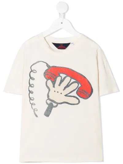 The Animals Observatory Kids' Graphic-print T-shirt In Neutrals