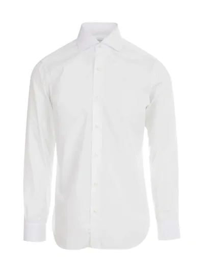 Barba Napoli White Cotton Shirt