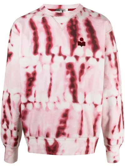 Isabel Marant Étoile Tie-dye Logo Sweatshirt In Nude