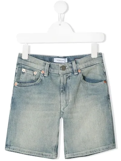 Dondup Kids' Knee-length Denim Shorts In Blue