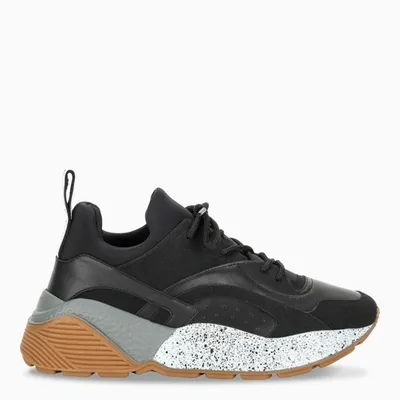 Stella Mccartney Black Eclypse Sneakers In Multicolor