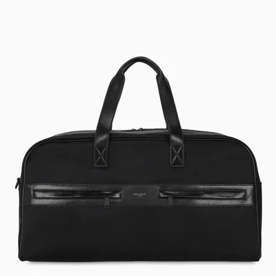 Saint Laurent Black Nylon And Leather Camp Duffle Bag